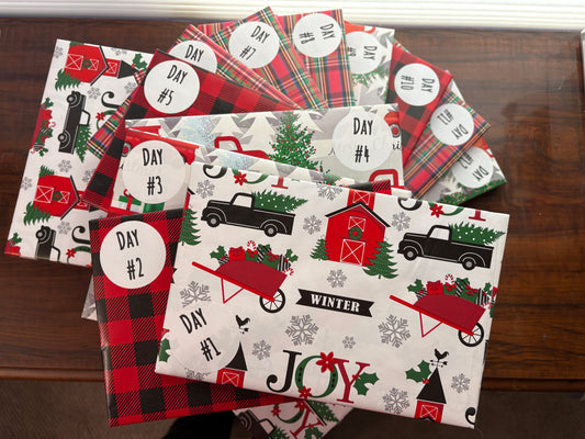 Advent Calendar, Christmas, 24 Romance Books Gift, Bookish Advent Calendar