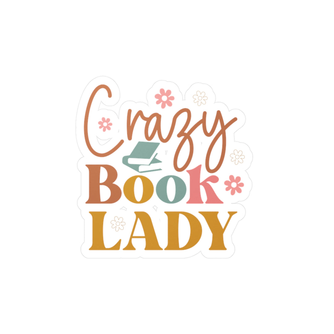 Crazy Book Lady Kiss-Cut Vinyl Decals