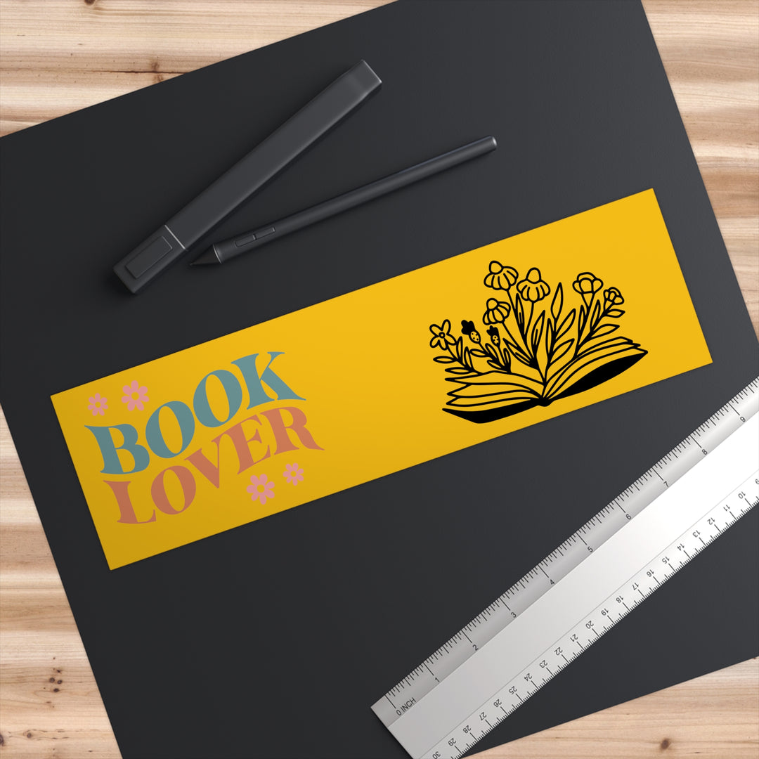 Book Lover Yellow Bumper Stickers
