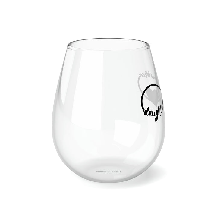 Mother Daughter Infinity Stemless Wine Glass, 11.75oz
